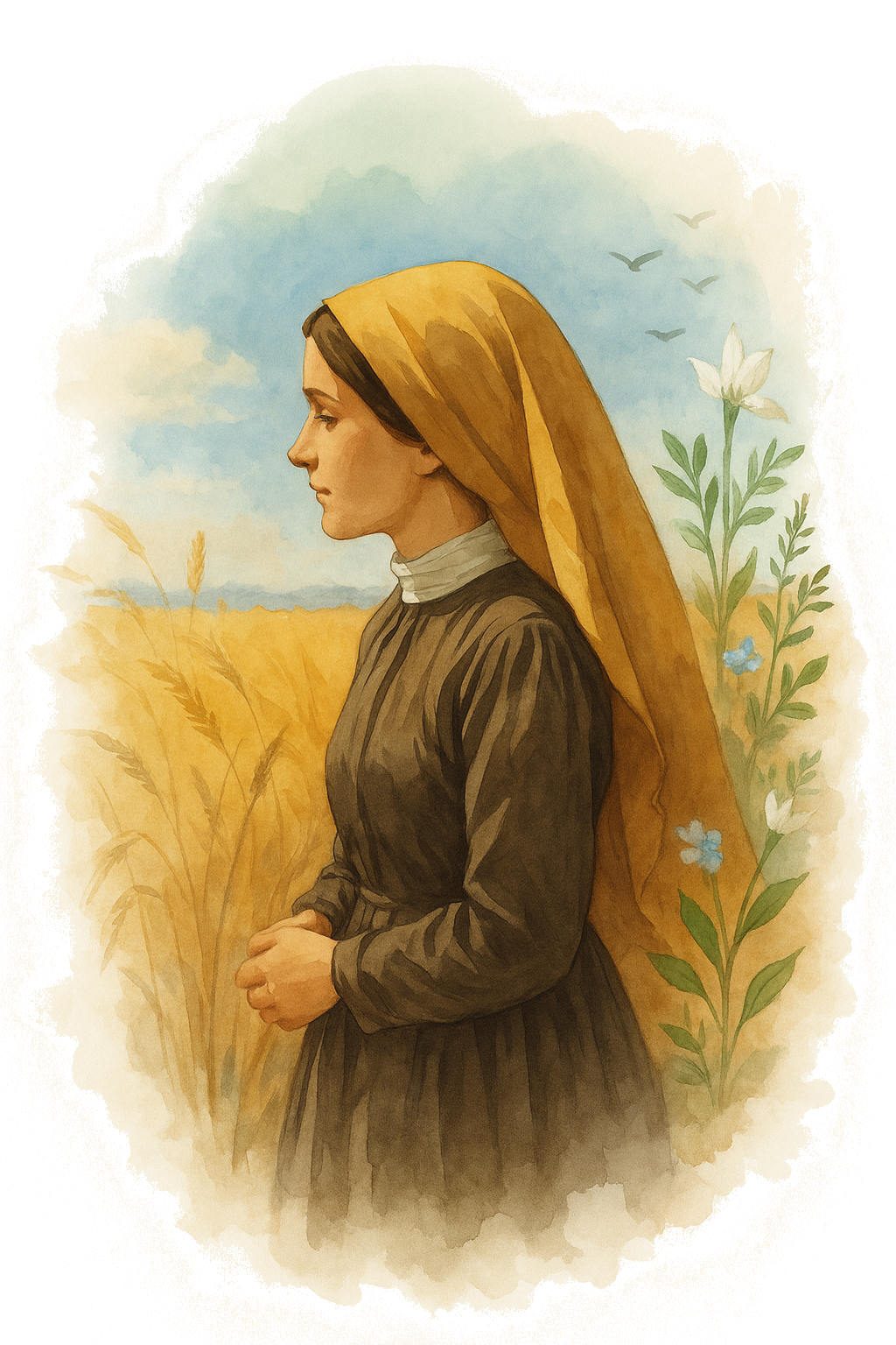 Ilustración Santa Hildegarda